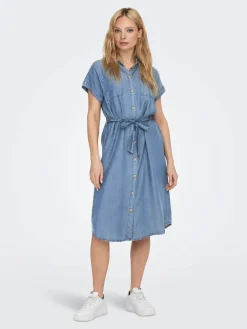 naisten mekko, ONLPEMA HANNOVER SS DNM SH DRESS QYTNOOS Indigo>Only Sale