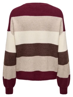 naisten neuleet, ONLATIA LS STRIPE PULLOVER><noscript><img width=