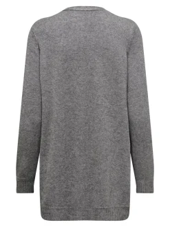 Naisten Neuletakki, Lesly Ls Open Cardigan Grafiitti><noscript><img width=