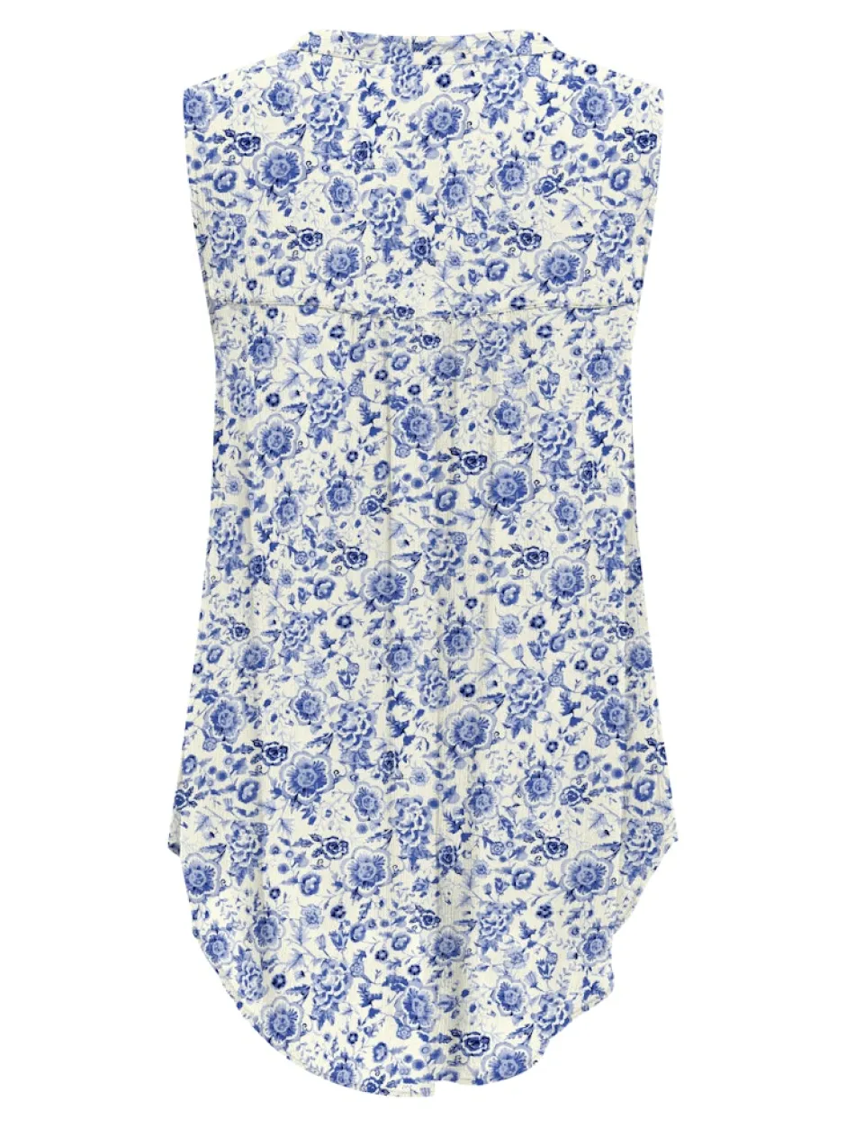 naisten toppi, ONLJETTE AOP LIFE S/L TOP WVN>Only Outlet