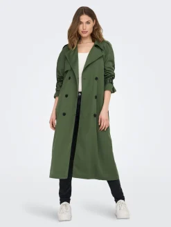 trenssi, ONLCHLOE TRENCHCOAT DOUBLE B. OTW Armeijanvihreä><noscript><img width=