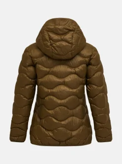 Naisten Kevytuntuvatakki, W Helium Down Hood Jacket Armeijanvihreä><noscript><img width=