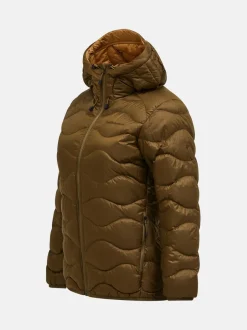 Naisten Kevytuntuvatakki, W Helium Down Hood Jacket Armeijanvihreä><noscript><img width=