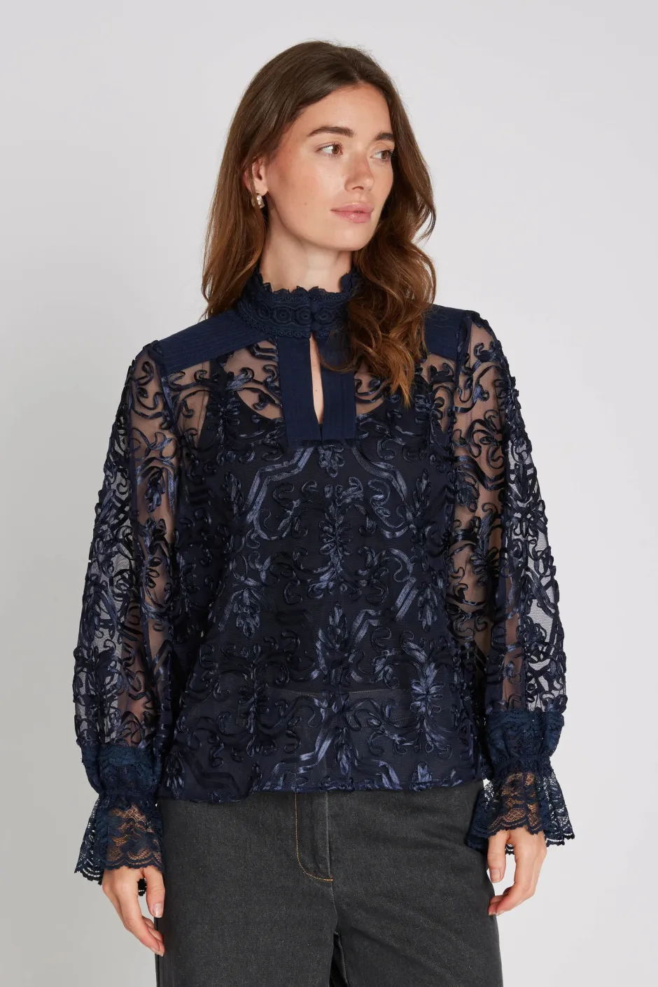 naisten pusero, ROYAL BLOUSE>Philosophy Blues Original New