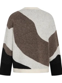 Naisten Neule, FLOLO NEULE Beige Kuosi>Philosophy Blues Original Discount