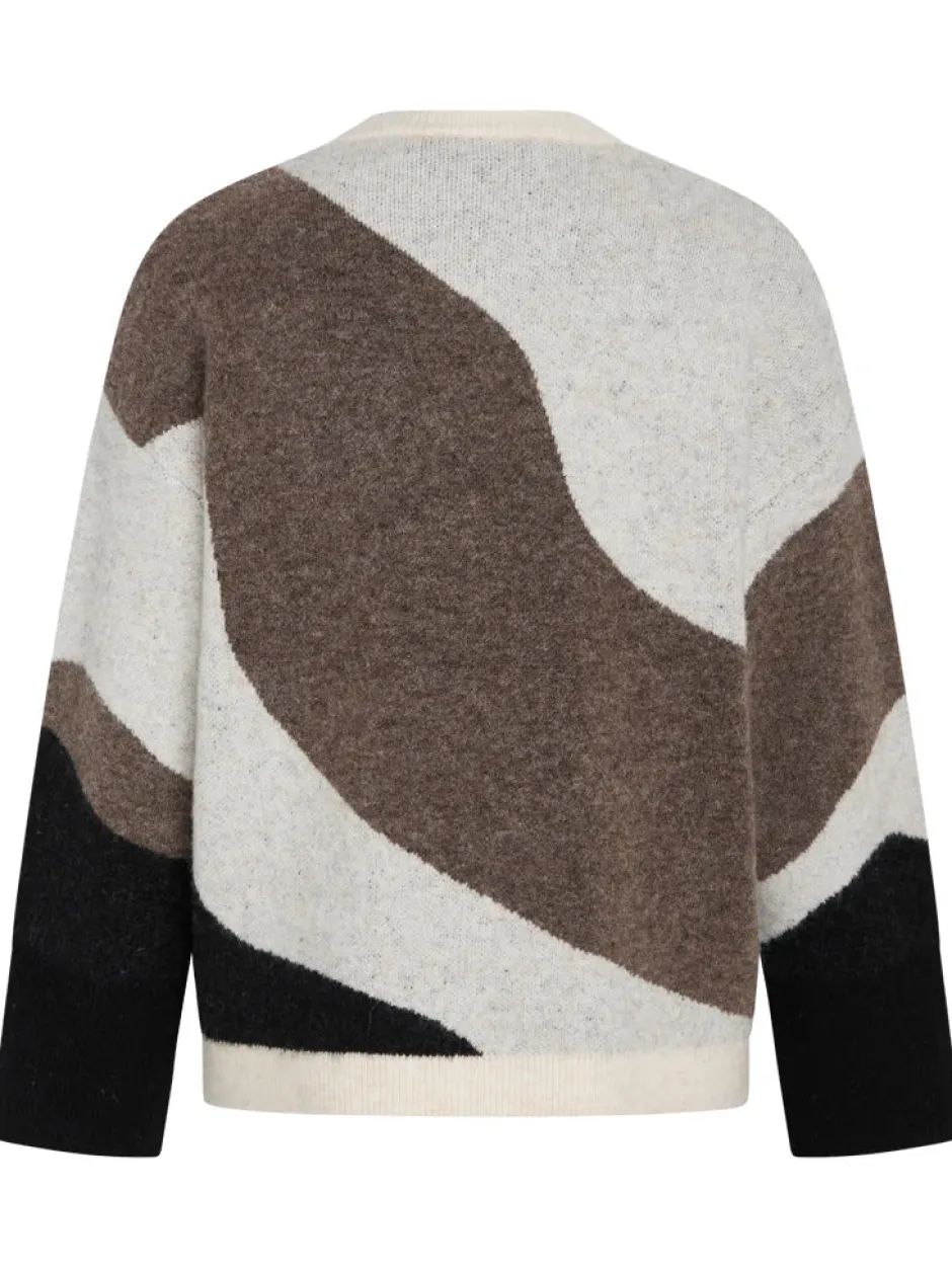 Naisten Neule, FLOLO NEULE Beige Kuosi>Philosophy Blues Original Discount