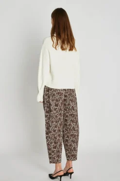 naisten hosuut, LEOTANA PANTS Ruskea Kuosi>Philosophy Blues Original New