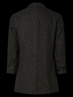 naisten bleiseri PCBOSELLA 3/4 GLITTER BLAZER NOOS, Black silver>Pieces Best