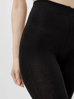 naisten fleecesukkahousut PCKAYA FLEECE TIGHTS NOOS, musta><noscript><img width=