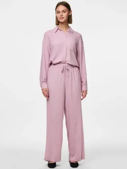 naisten housut, PCPIA HW WIDE PANTS>Pieces Hot