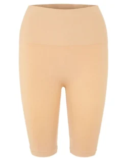 Naisten Shortsit PCIMAGINE SHAPEWEAR SHORTS Vaalea Beige>Pieces Outlet