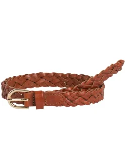yvö, PCAVERY LEATHER BRAIDED SLIM BELT>Pieces Sale