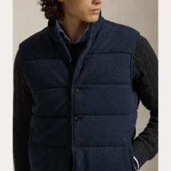 Miesten liivi Houndstooth Print Estate Rib, sininen><noscript><img width=