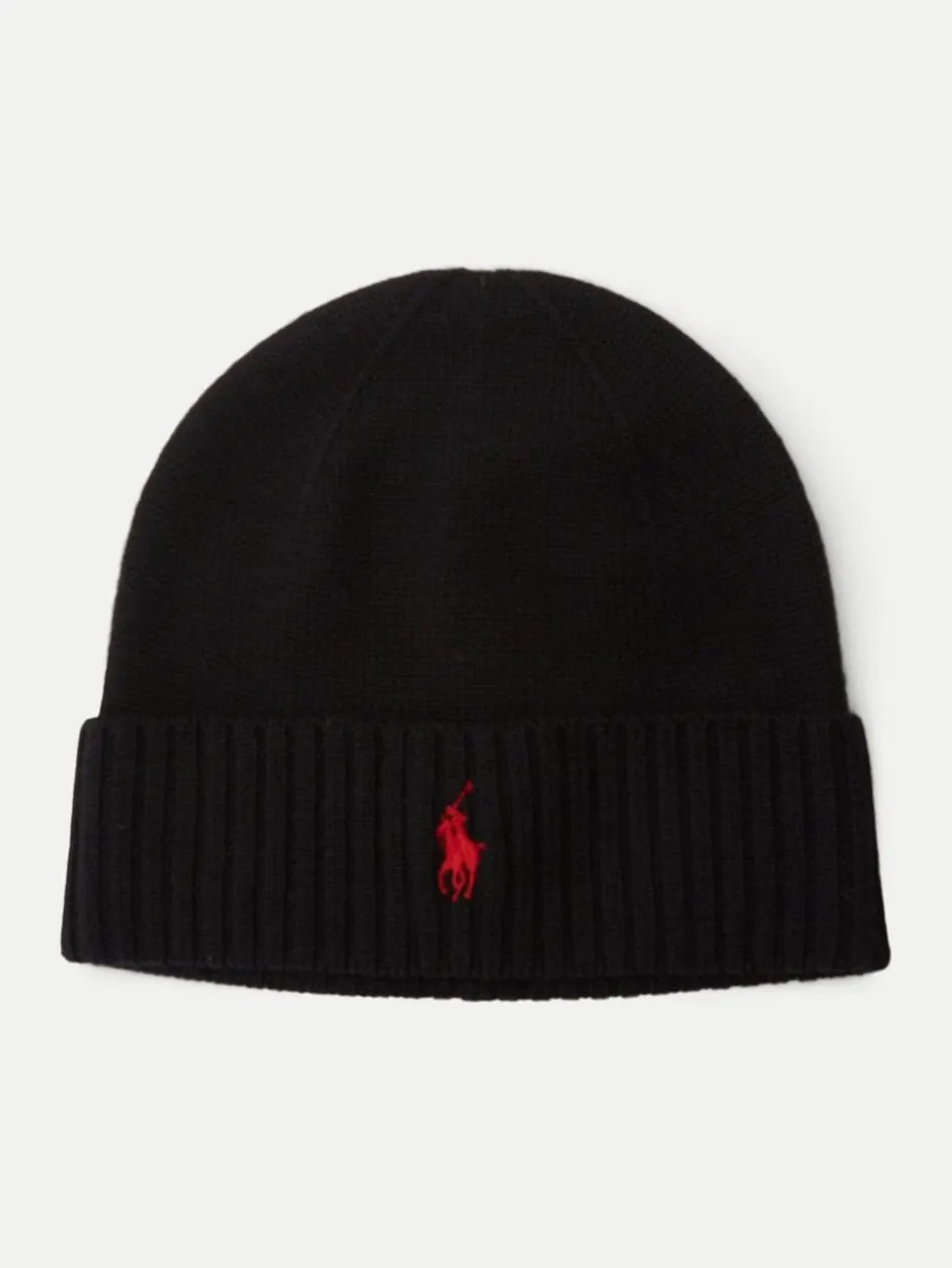 Miesten Pipo, SIGNATURE PONY WOOL BEANIE>Polo Ralph Lauren Sale