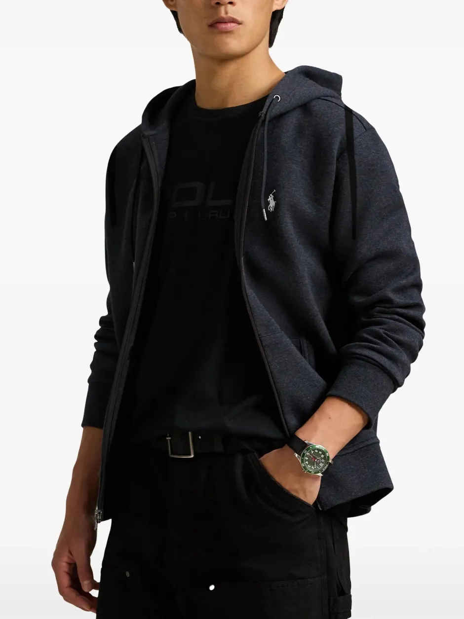 miesten huppari, DOUBLE KNIT FULL ZIP HOODIE>Polo Ralph Lauren