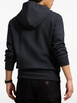 miesten huppari, DOUBLE KNIT FULL ZIP HOODIE>Polo Ralph Lauren