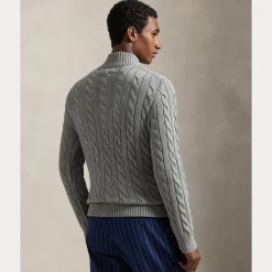 miesten neulepusero Cotton Cable LS Driver Half Zip Pullover,><noscript><img width=