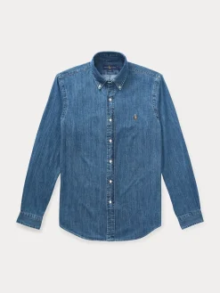 miesten kauluspaita, DENIM SHIRT Indigo>Polo Ralph Lauren Outlet