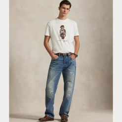 miesten t-paita, CUSTOM SLIM FIT POLO BEAR JERSEY TSHIRT><noscript><img width=