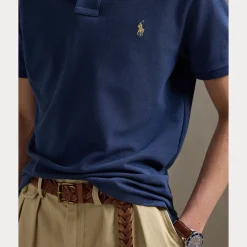 miesten pikeepaita, POLO PIKEE CUSTOM SLIM Indigo><noscript><img width=