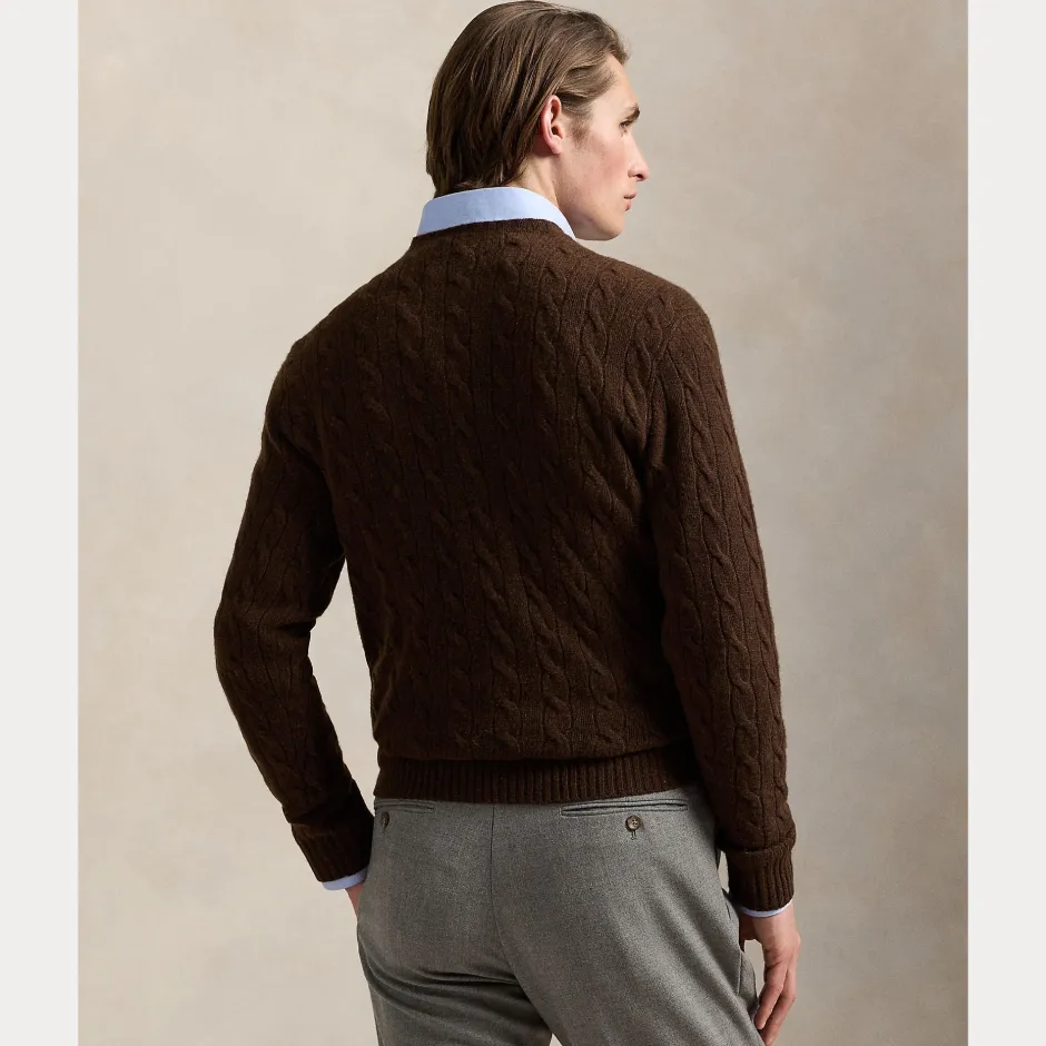 miesten neulepusero LSCABLECNPP LONG SLEEVE PULLOVER,>Polo Ralph Lauren Online