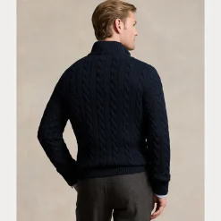 miesten neulepusero Cotton Cable LS Driver Half Zip Pullover,><noscript><img width=