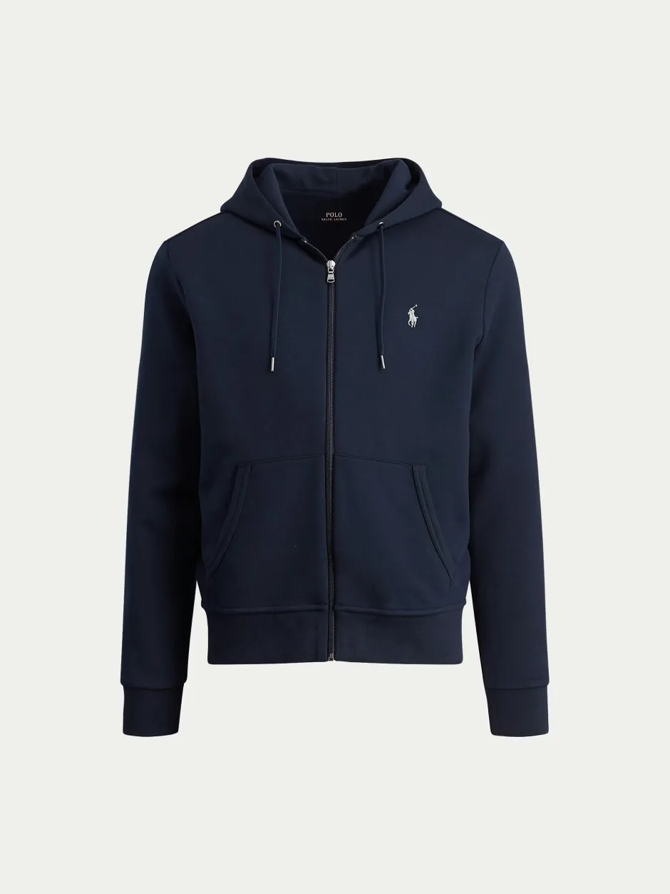 Miesten Huppari, DOUBLE KNIT HOODIE FULL ZIP ATHLETIC>Polo Ralph Lauren