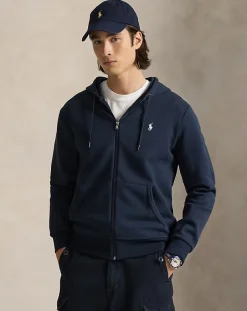 Miesten Huppari, DOUBLE KNIT HOODIE FULL ZIP ATHLETIC>Polo Ralph Lauren