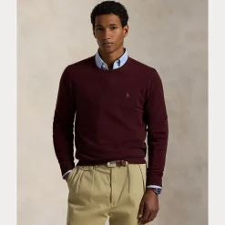 miesten neulepusero, LONG SLEEVE PULLOVER CREW WOOL>Polo Ralph Lauren Hot