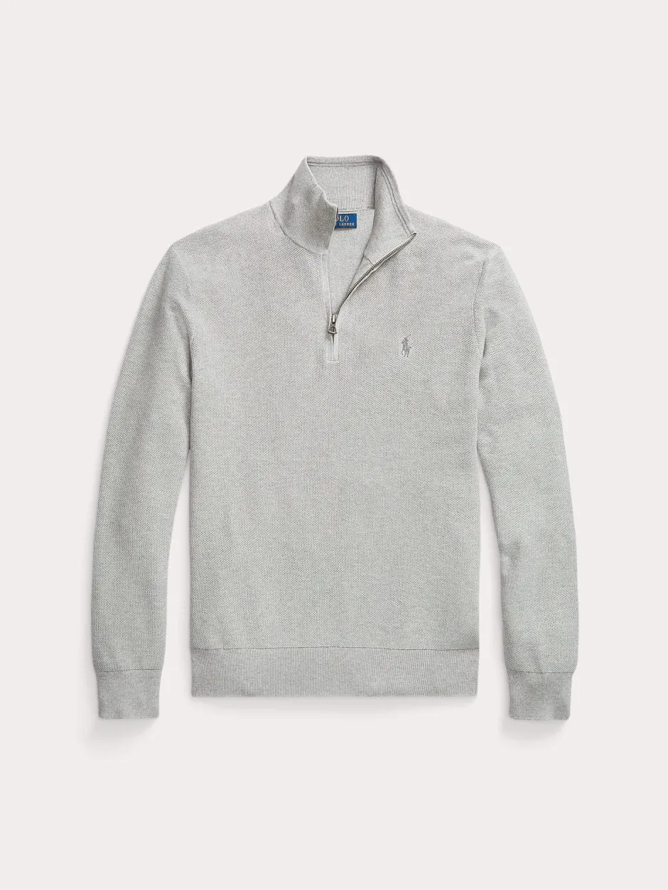 miesten neule, POLO HALF ZIP Vaaleanharmaa>Polo Ralph Lauren Hot