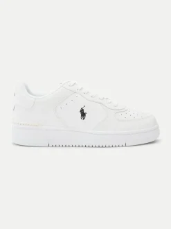Miesten Kengät, MASTERS CRT-SNEAKERS-LOW TOP LACE ALL WHITE>Polo Ralph Lauren Clearance
