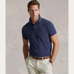 miesten pikeepaita, THE ICONIC MESH POLO Indigo>Polo Ralph Lauren Hot