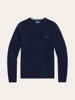 miesten neulepusero, LONG SLEEVE PULLOVER CREW WOOL>Polo Ralph Lauren