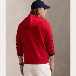 miesten huppari, DOUBLE KNIT FULL ZIP HOODIE>Polo Ralph Lauren