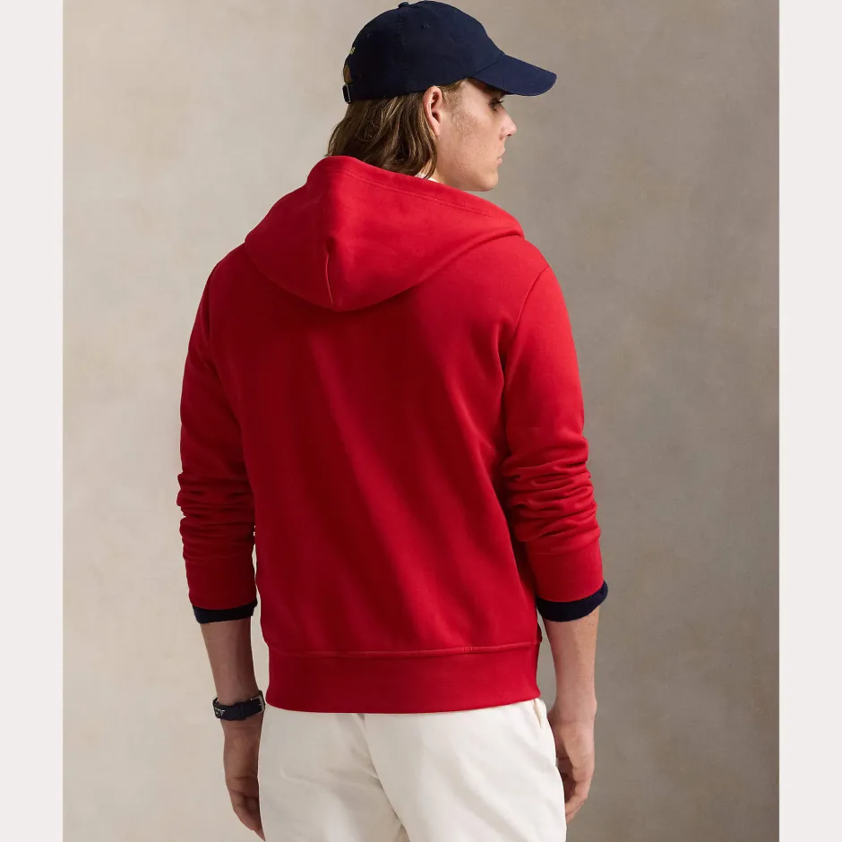 miesten huppari, DOUBLE KNIT FULL ZIP HOODIE>Polo Ralph Lauren