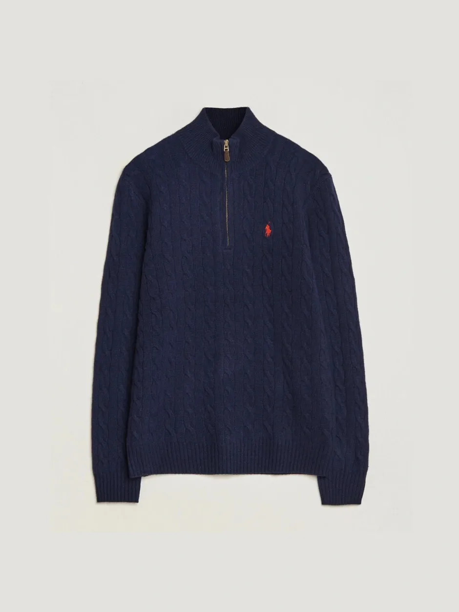 Miesten Neulepusero, CABLE-KNIT WOOL-CASHMERE SWEATER>Polo Ralph Lauren New