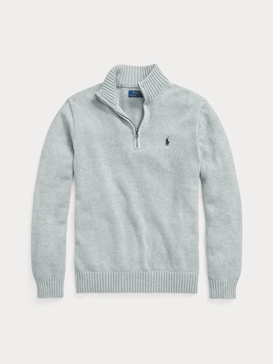 miesten neulepaita Cotton Hlaf Zip Pullover,>Polo Ralph Lauren Best