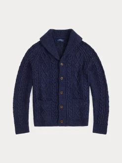 miesten neuletakki, ARANS CARDIGAN>Polo Ralph Lauren Sale