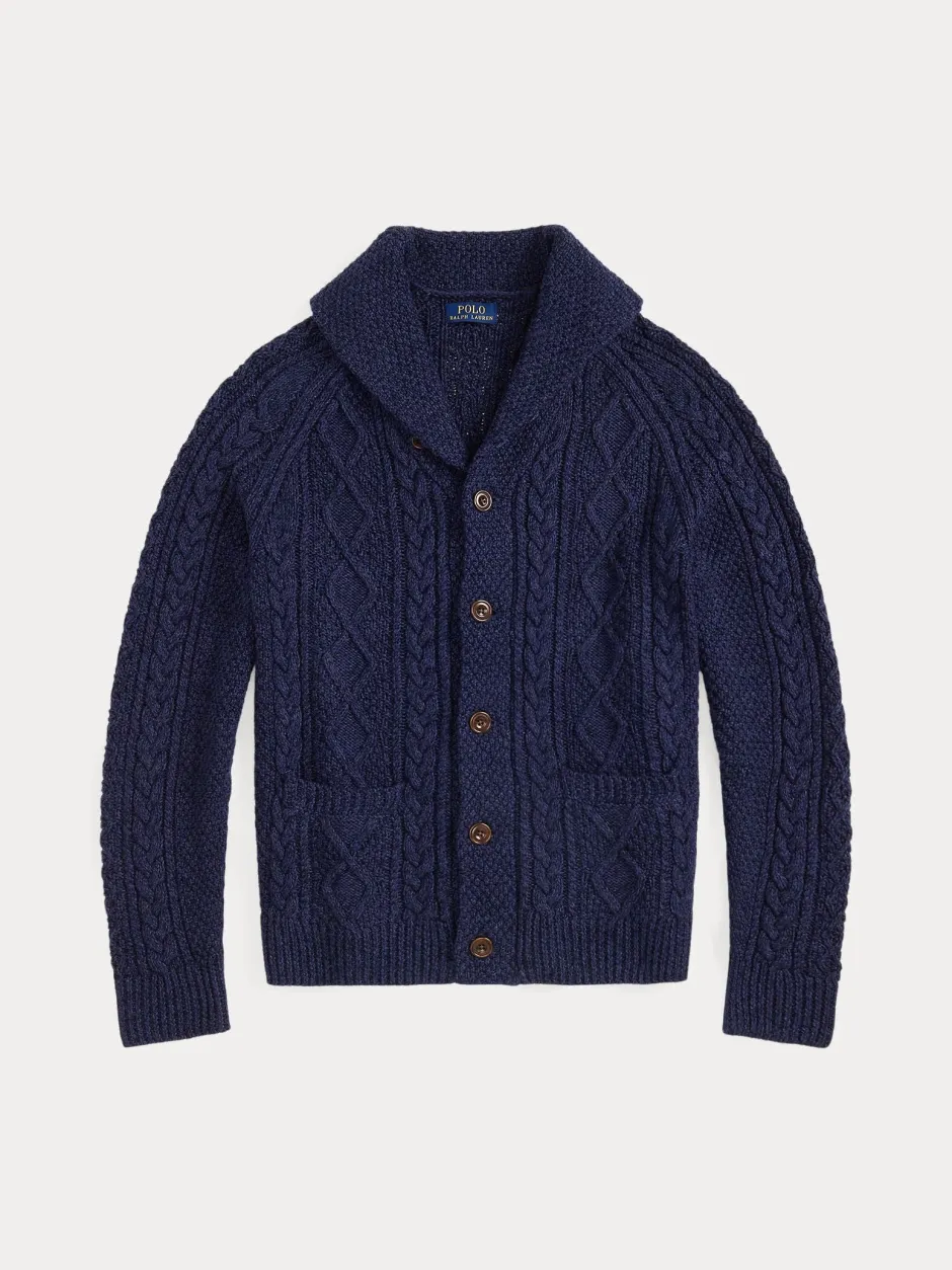 miesten neuletakki, ARANS CARDIGAN>Polo Ralph Lauren Sale