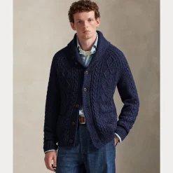miesten neuletakki, ARANS CARDIGAN>Polo Ralph Lauren Sale