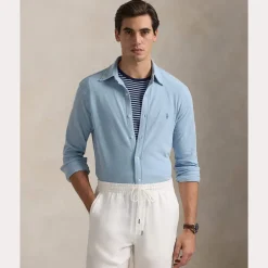 Miesten Kauluspaita, FEATHERWEIGHT MESH SHIRT>Polo Ralph Lauren