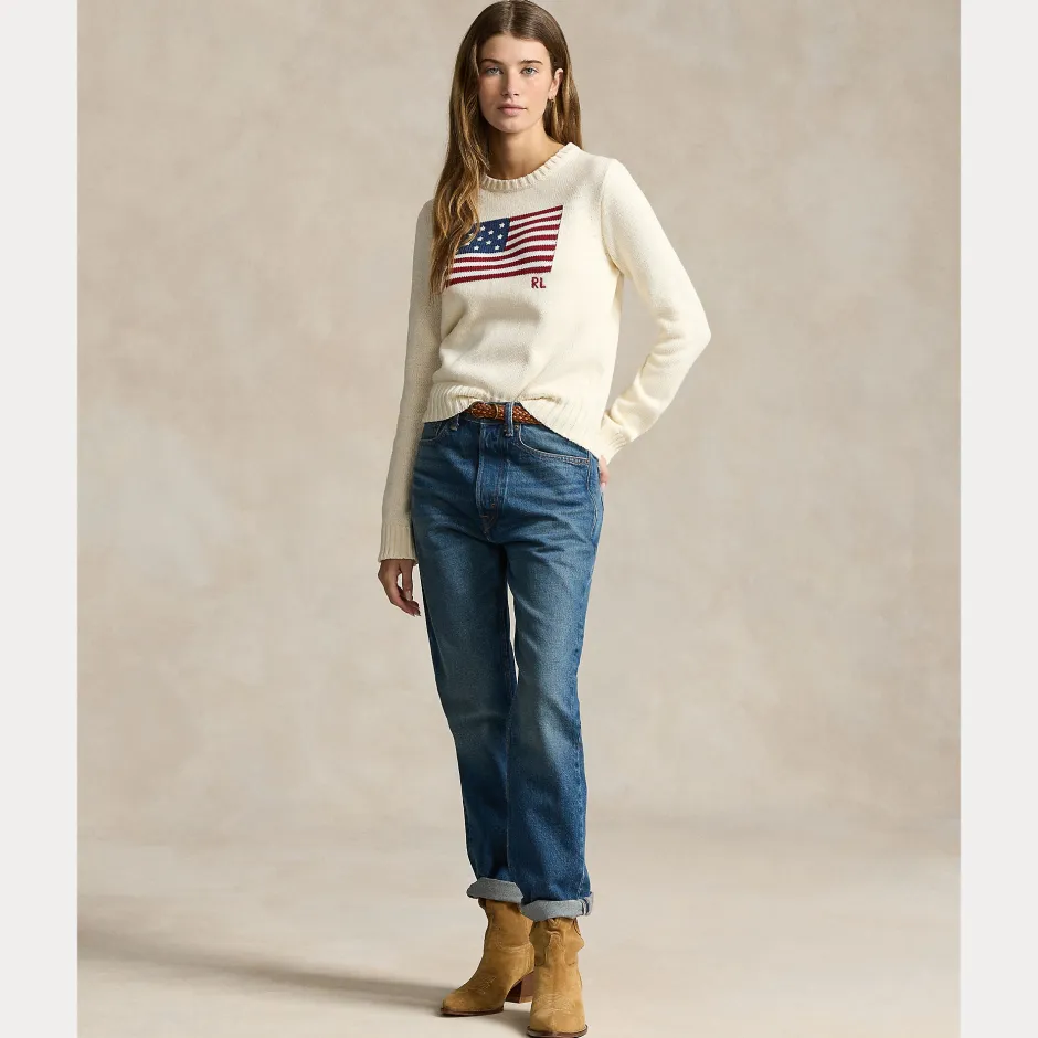 naisten neulepusero, FLAG CN-LONG SLEEVE-PULLOVER>Polo Ralph Lauren Discount