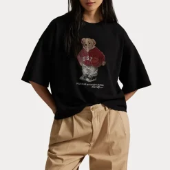 naisten t-paita Polo Bear Knit-t-shirt,><noscript><img width=