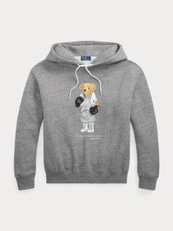 naisten huppari POLO BEAR KNIT SWEATSHIRT, Vaaleanharmaa>Polo Ralph Lauren Best