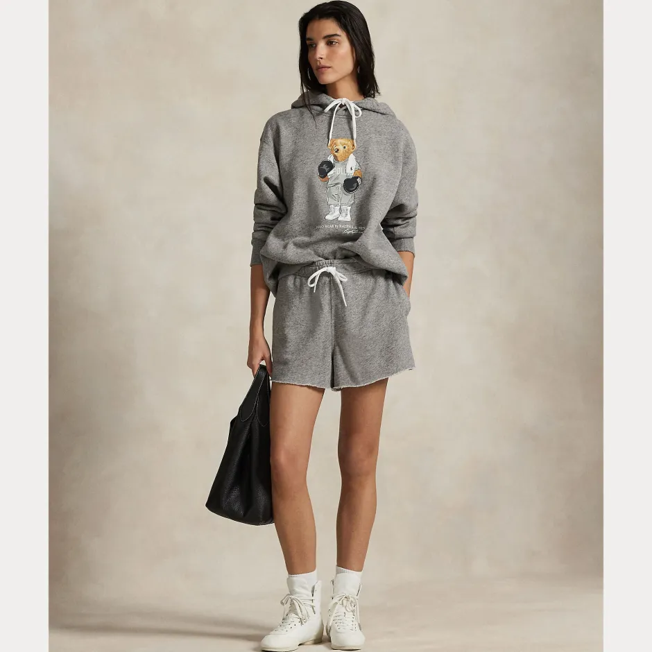 naisten huppari POLO BEAR KNIT SWEATSHIRT, Vaaleanharmaa>Polo Ralph Lauren Best