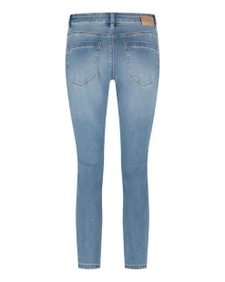 naisten farkut, SISSY BEADS&EMBROIDERY Indigo>Red Button Discount