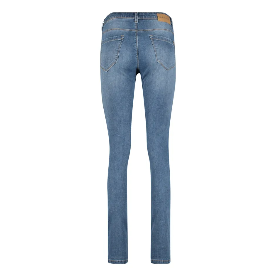 Naisten Farkut, Jimmy Light Blue Repreve Indigo>Red Button Sale