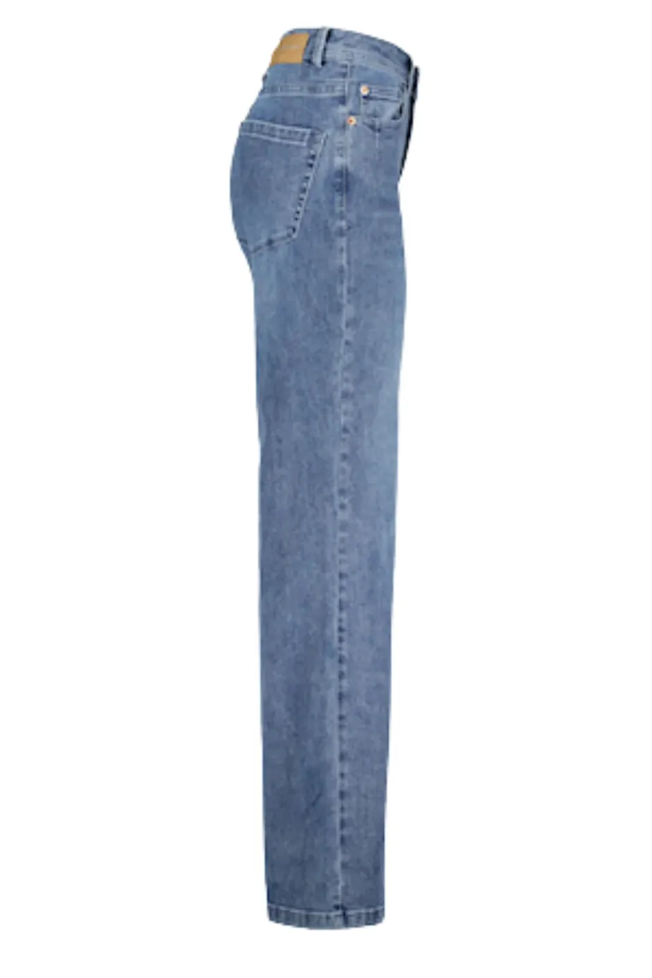 Naisten Farkut, COLETTE WIDE JEANS NOS Indigo>Red Button New