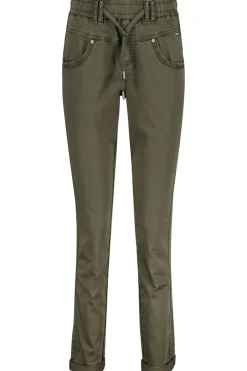 Naisten Housut, TESSY JOG COLOR Armeijanvihreä>Red Button Sale