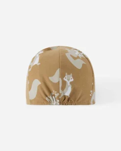 lasten lippalakki, KÄÄNTÖHATTU KILPPARI Ruskea Kuosi>Reima